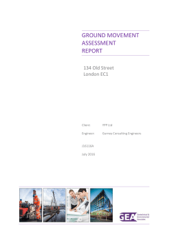 GROUND MOVEMENT ASSESSMENT REPORT