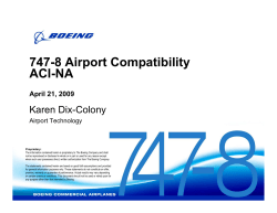 747-8 Airport Compatibility ACI-NA
