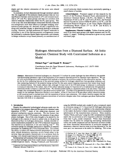 Hydrogen Abstraction from a Diamond Surface. Ab Initio Quantum
