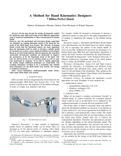 A Method for Hand Kinematics Designers