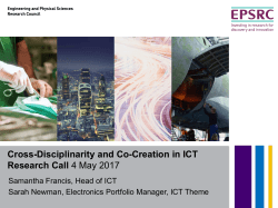 EPSRC ICT Theme Balancing Capability &ndash; Strategy 2017-2020