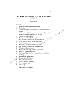The War Injuries (Compensation Insurance) Act, 1943