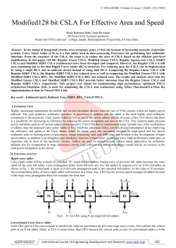 Modified128 bit CSLA For Effective Area and Speed