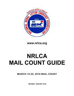 NRLCA Mail Count Guide - Ruralinfo.net Knowledgebase