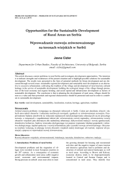 problemy ekorozwoju &ndash; problems of sustainable development