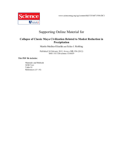 Supporting Online Material for