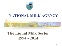 NATIONAL MILK AGENCY
