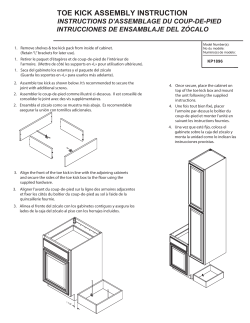 toe kick assembly instruction