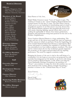 a letter from our Director