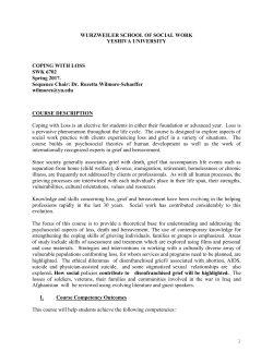 SWK 6702 Coping with Loss