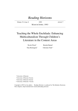 Teaching the Whole Enchilada: Enhancing Multiculturalism Through