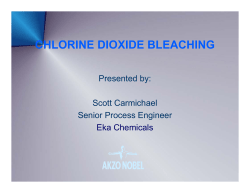 Chlorine Dioxide Bleaching