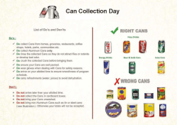 Can Collection Campaign 2015