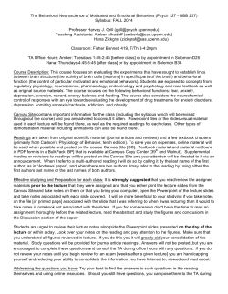 The Behavioral Neuroscience of Motivated and Emotional Behaviors