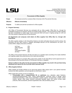 FINANCE AND ADMINISTRATIVE SERVICES