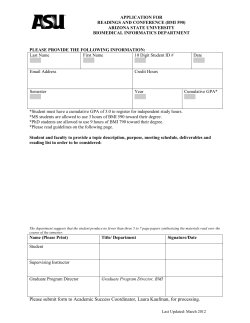 BMI 590: Reading and Conference Application