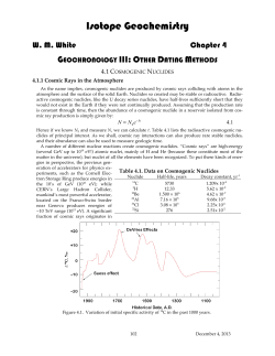 Chapter 4. Geochronology III - Cornell Geological Sciences