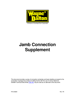 Jamb Connection - Florida Building Code