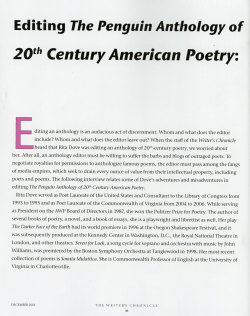 2Oth Century American Poetry: - ITS