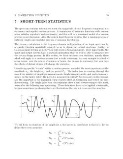 5 SHORT-TERM STATISTICS