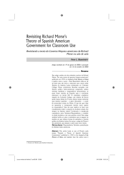 Revisiting Richard Morse`s Theory of Spanish American
