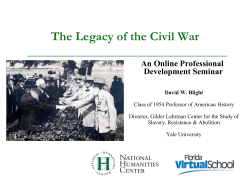 The Legacy of the Civil War - National Humanities Center