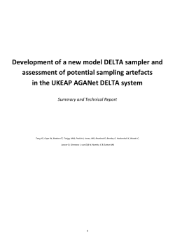 Development of a new model DELTA sampler and - UK-Air