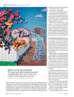 Orange Coast : The Late Bloomer PDF - Barbara DeMarco