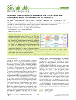 Improved Methane Hydrate Formation and Dissociation with