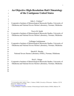 An Objective High-Resolution Hail Climatology - CIMMS