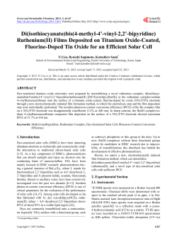 Di(isothiocyanato)bis(4-methyl-4`-vinyl-2,2`-bipyridine)