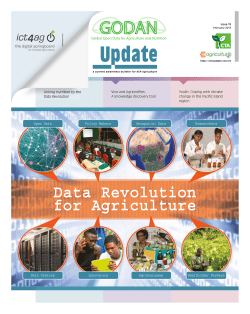 Data Revolution for Agriculture