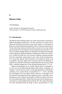 9Raman Lidar