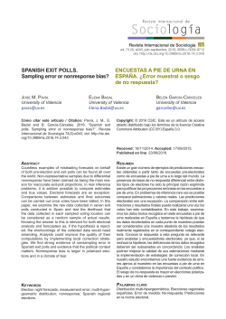 Spanish exit polls. Sampling error or nonresponse