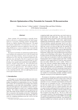Discrete Optimization of Ray Potentials for Semantic 3D