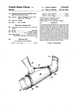 Self-manipulatable assembly for moving a leg in a cast