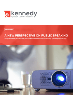 a new perspective on public speaking