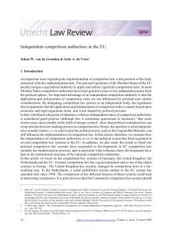 Independent competition authorities in the EU
