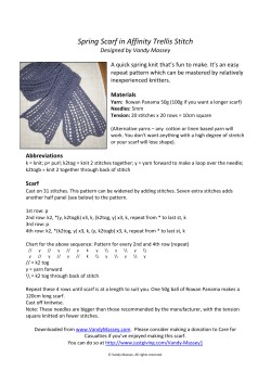 Spring Scarf in Affinity Trellis Stitch