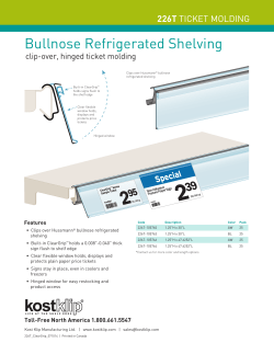 Bullnose Refrigerated Shelving