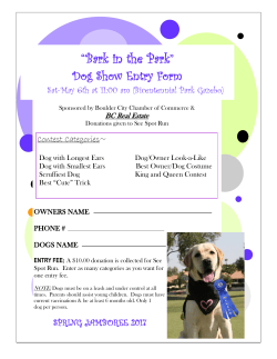 Bark in the Park - Spring Jamboree