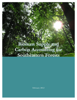 Biomass Supply and Carbon Accounting for Southeastern Forests