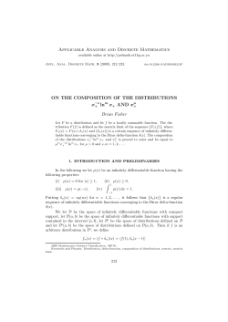 - Applicable Analysis and Discrete Mathematics