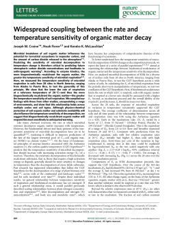 Widespread coupling between the rate and temperature sensitivity