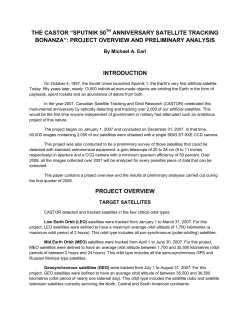Sputnik 50th Anniversary Satellite Tracking Bonanza