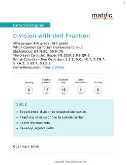 Division with Unit Fraction