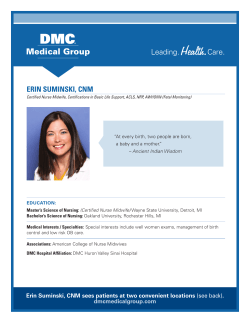 erin suminski, cnm - DMC Medical Group