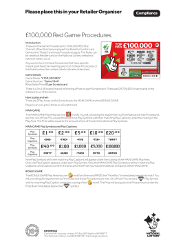 100000 Red - The National Lottery
