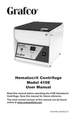 Hematocrit Centrifuge - Graham