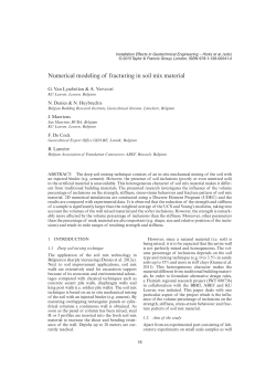 Numerical modeling of fracturing in soil mix material